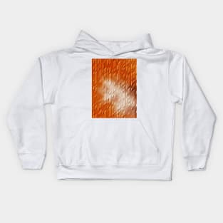 3D abstract orange design Kids Hoodie